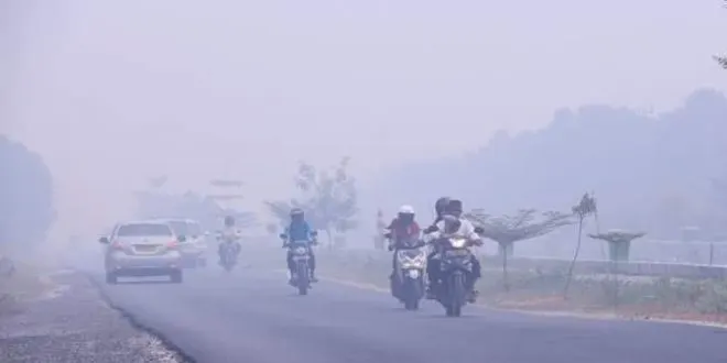 ilustrasi kabut asap.